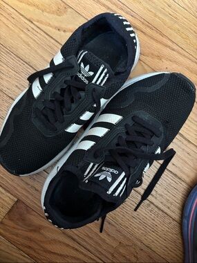 adidas Black and White Men's Athletic Sneakers